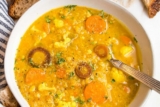 Cauliflower, coconut and orange lentil soup |